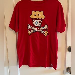 Johnny Cupcakes Pokémon Togepi Crossbones Red T-Shirt Size Men’s Large